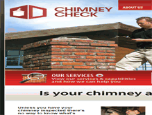 Tablet Screenshot of chimneycheck.com